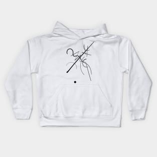 Kandinsky Black Lines Kids Hoodie